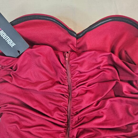 Cefian Strapless Ruched Midi Dress - Picture 8 of 8